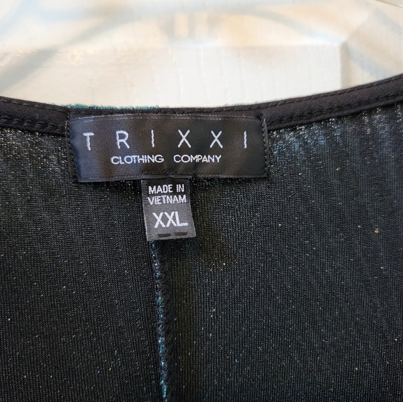 Trixxi, Deep Green Sparkle dress - Picture 3 of 4